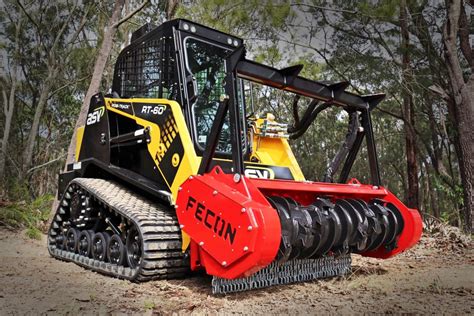 skid steer with mulcher attachment